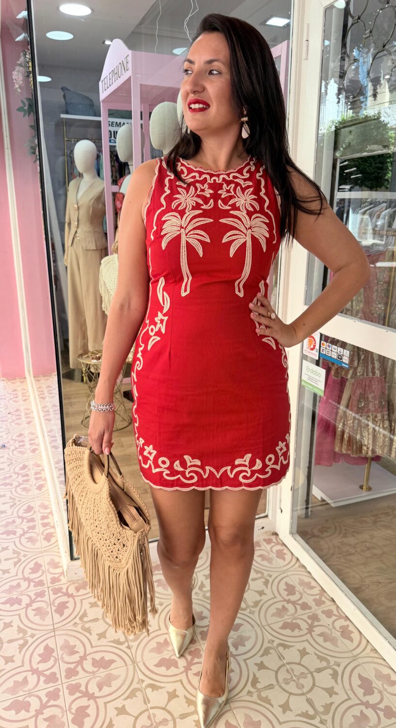 Vestido Aloha Rojo - Imagen 2