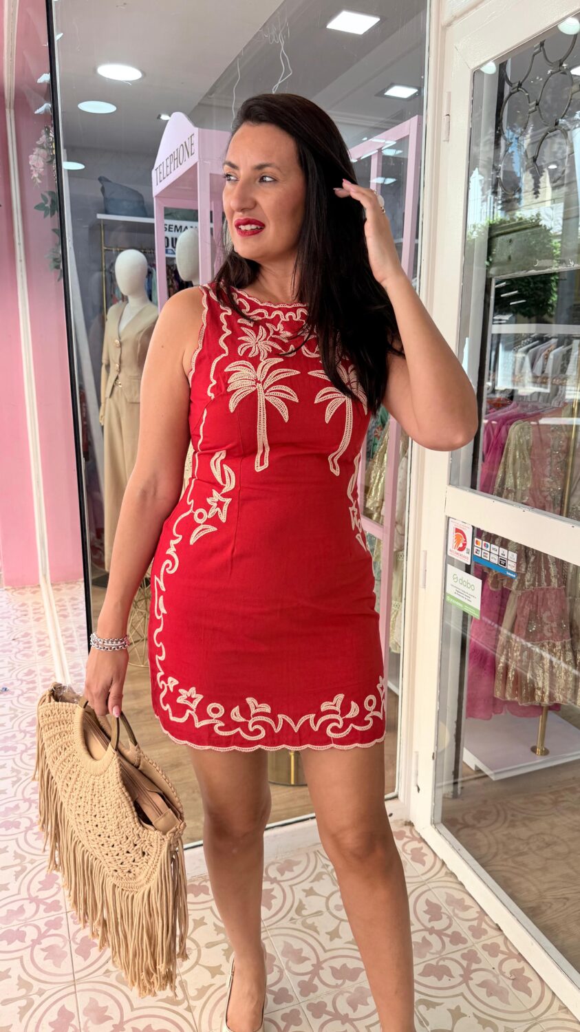 Vestido Aloha Rojo