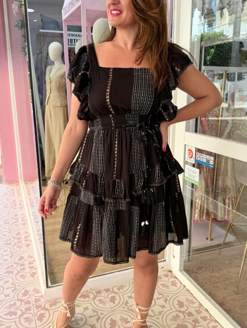 Alternative view of Vestido Graciela Volante