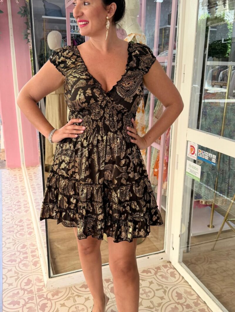 Alternative view of Vestido Imperio Negro