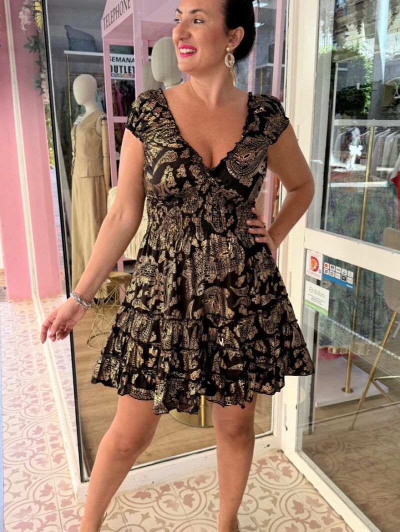 Vestido Imperio Negro