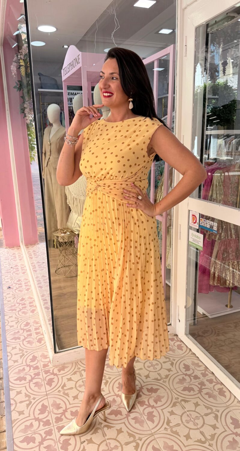 Alternative view of Vestido Lunares Amarillo