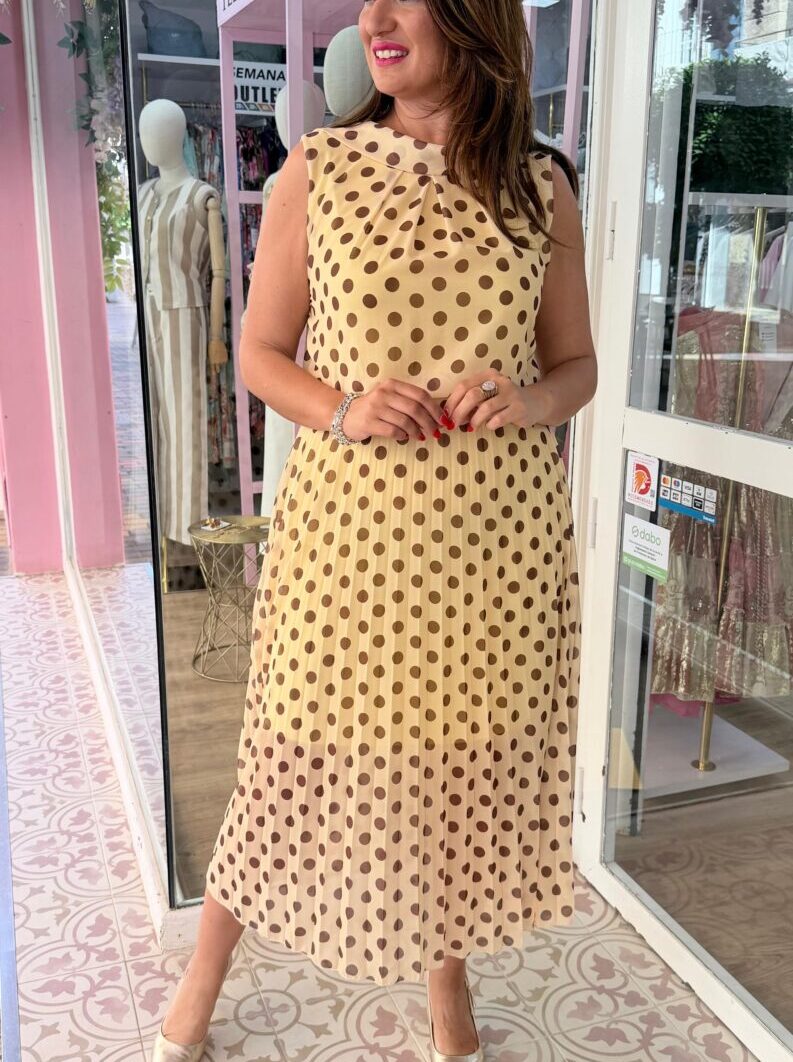 Alternative view of Vestido Lunares Amarillo
