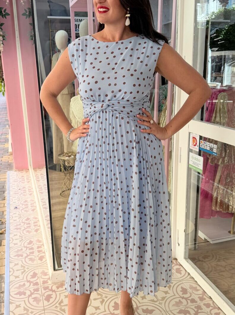 Alternative view of Vestido Lunares Azul