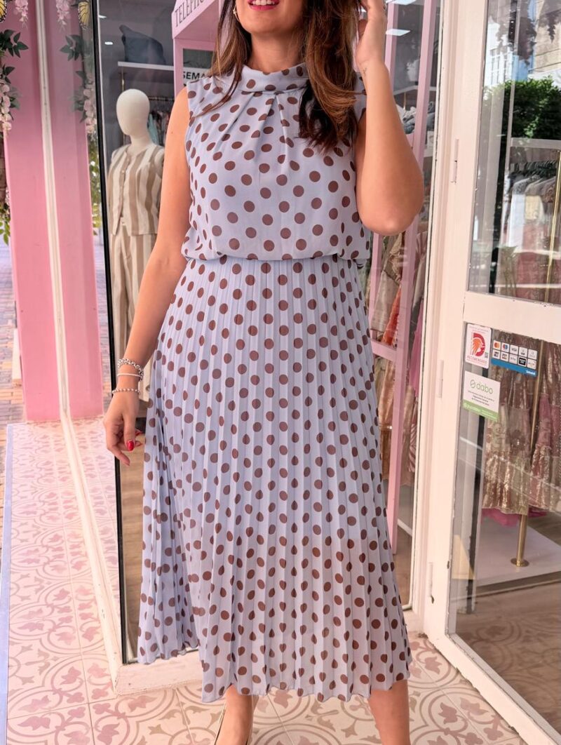 Alternative view of Vestido Lunares Azul