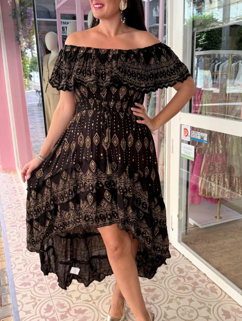 Vestido Madeira Asimétrico