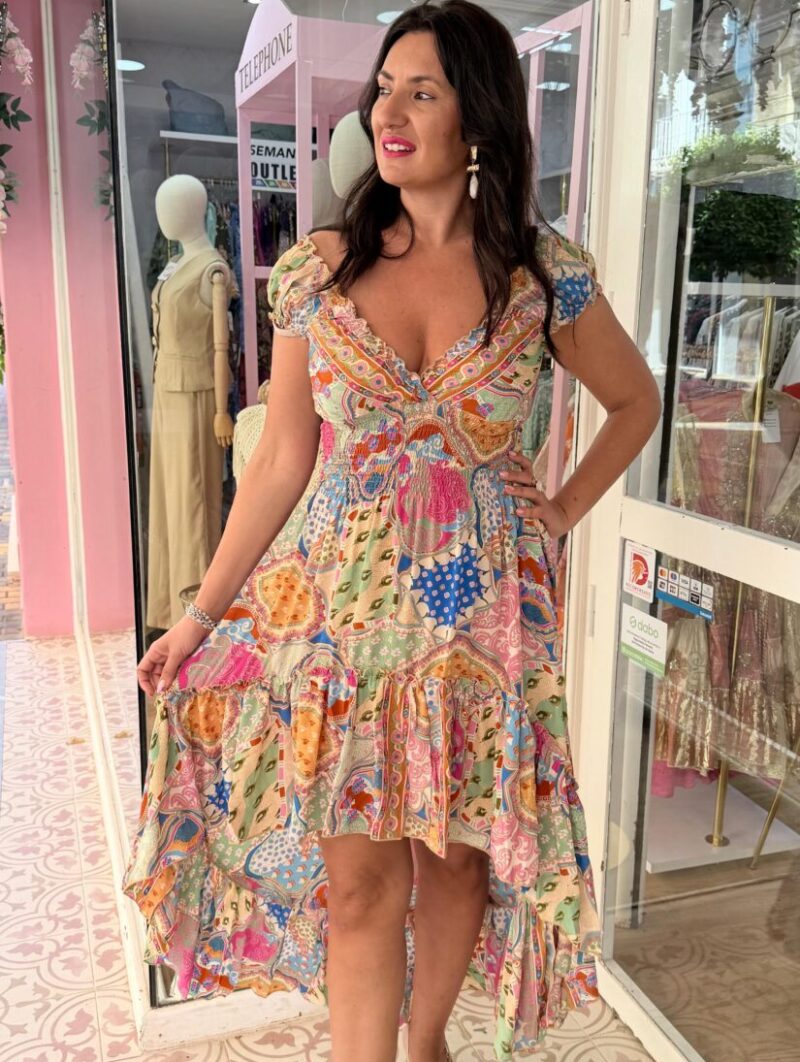 Vestido Sirena Multicolor