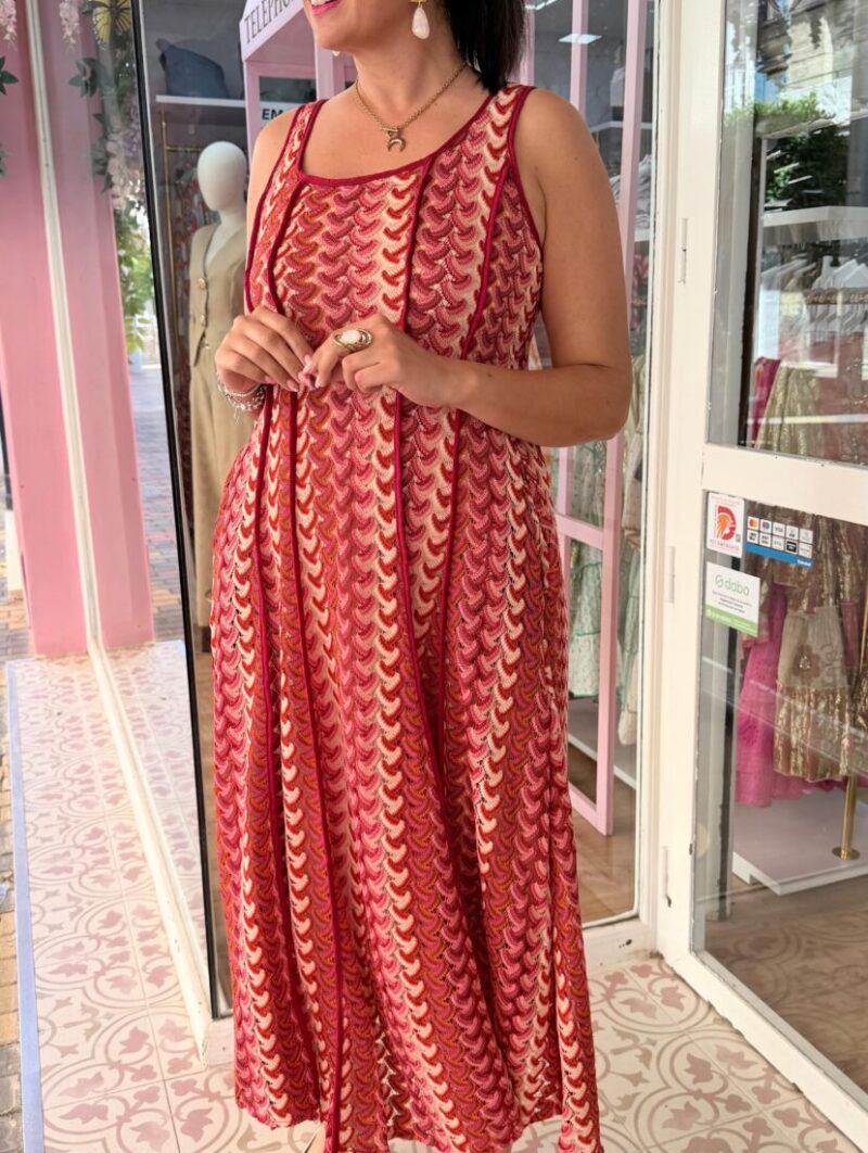 Alternative view of Vestido Zig Zag Rosa