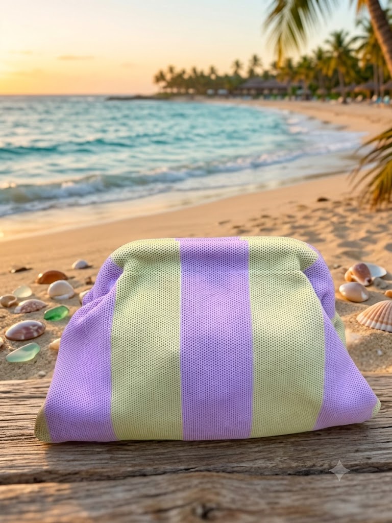 Bolso Bicolor Amarillo-Lila