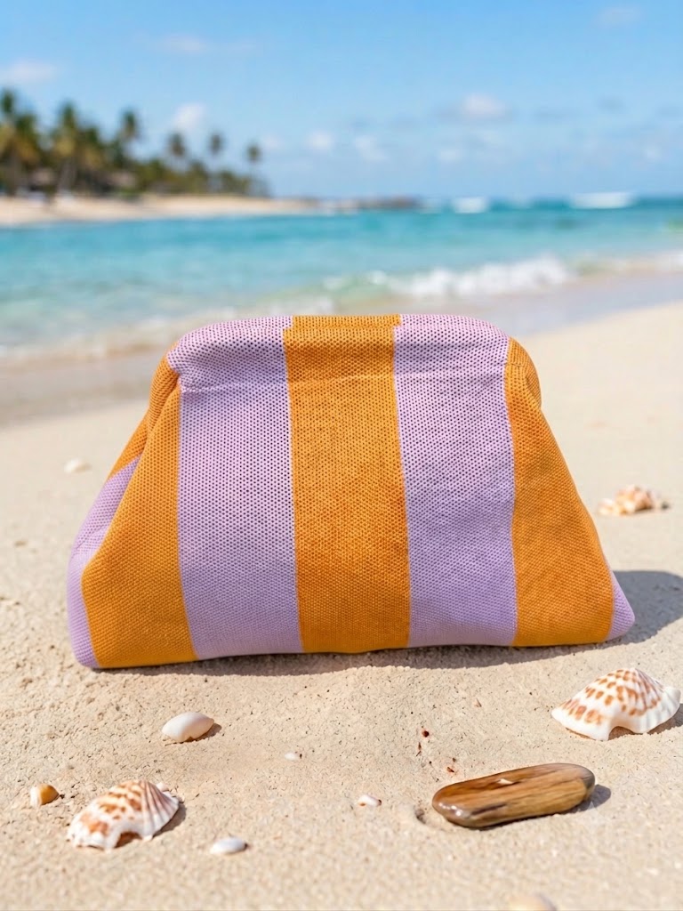 Bolso Bicolor Naranja-Lila