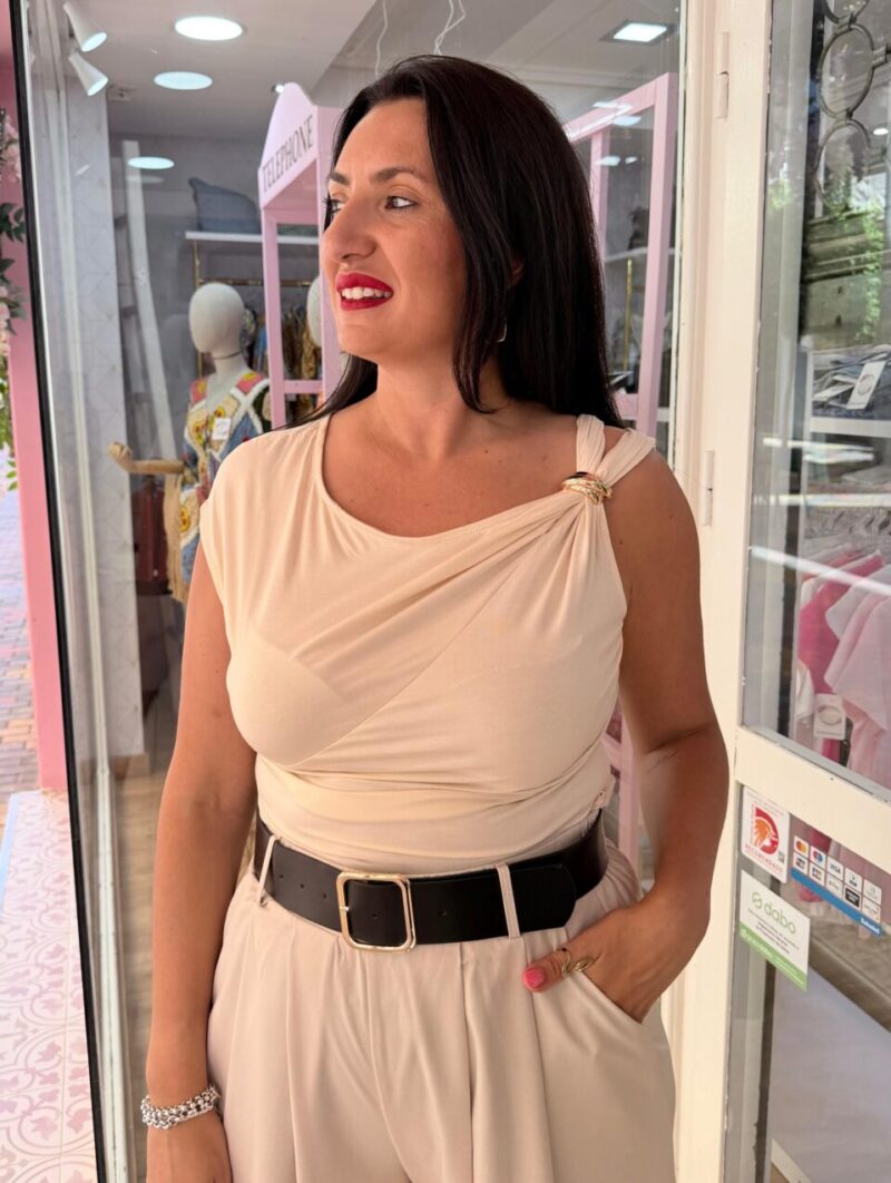 Alternative view of Camiseta Broche Beige