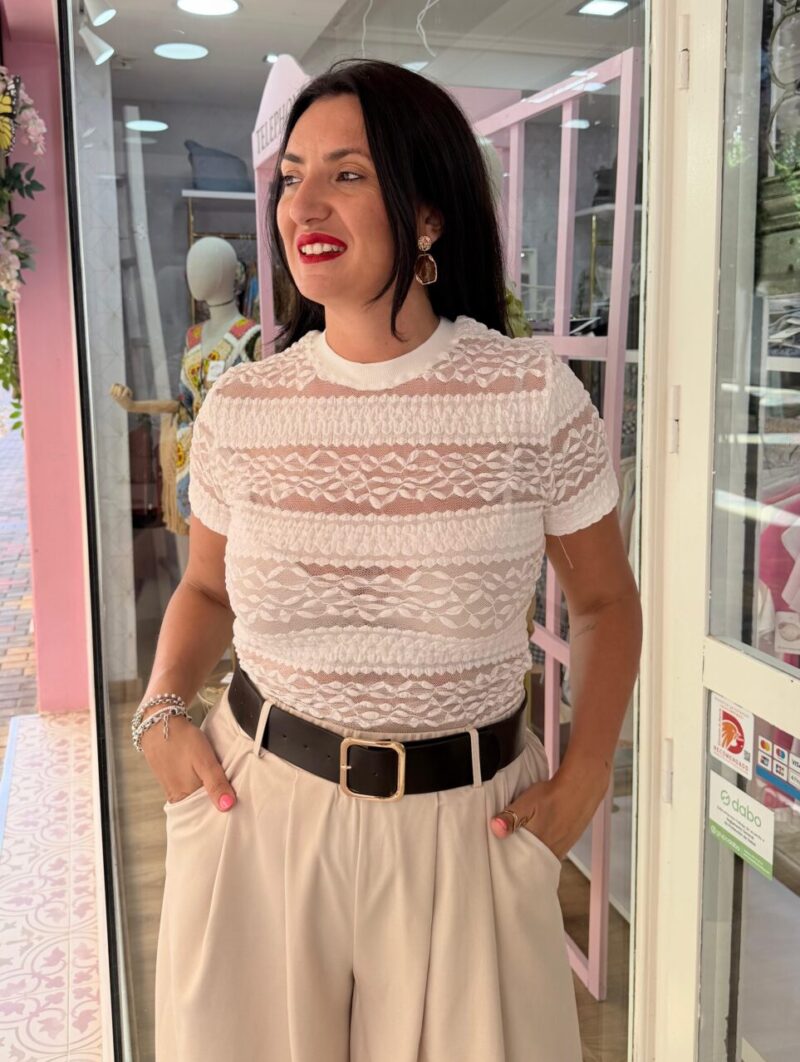 Alternative view of Camiseta New York Blanca