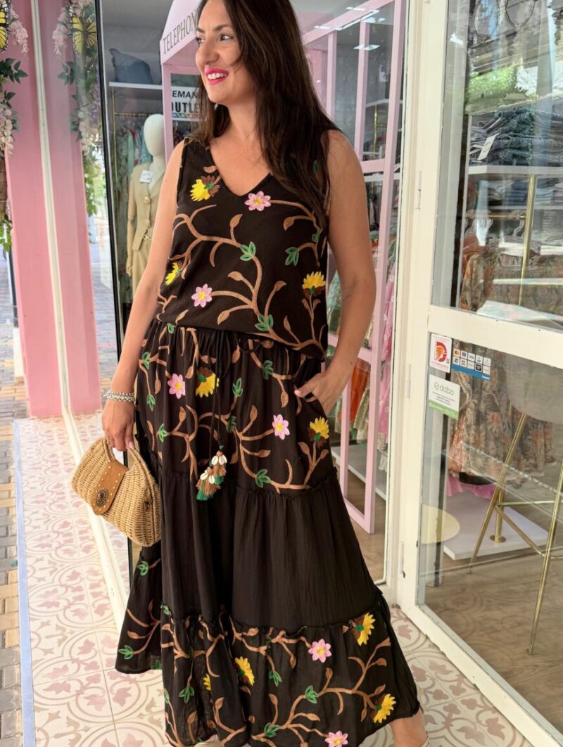 Conjunto Falda Samira Negro