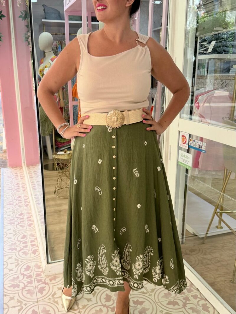 Alternative view of Falda Capri Verde