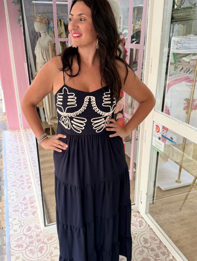 Alternative view of Vestido Acapulco Azul