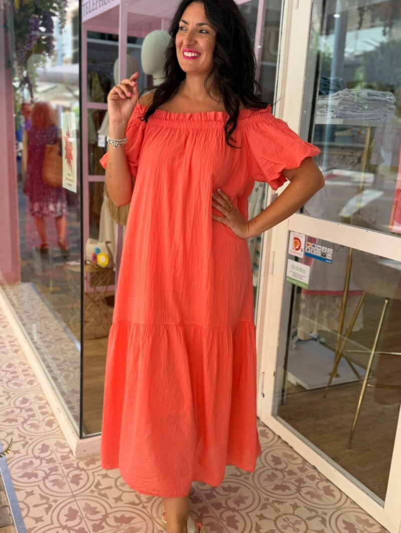 Vestido Carmela Coral