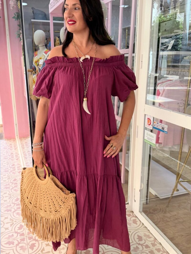 Vestido Carmela Morado