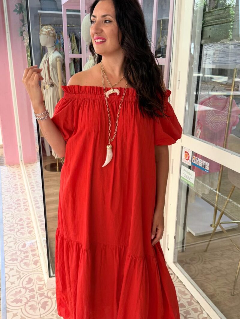 Vestido Carmela Rojo