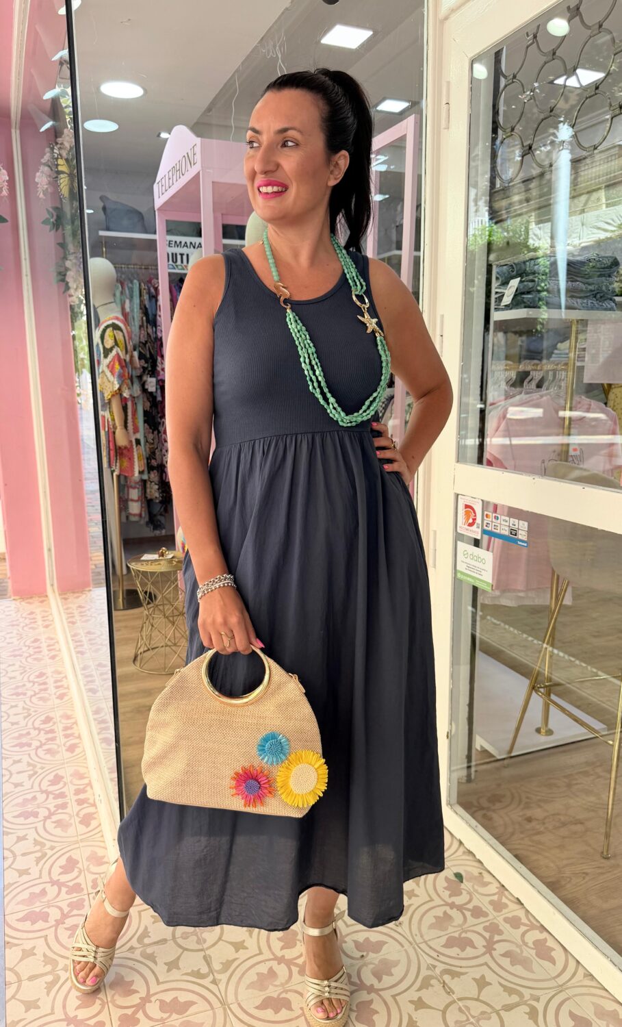 Vestido Cloe Azul Marino - Imagen 2