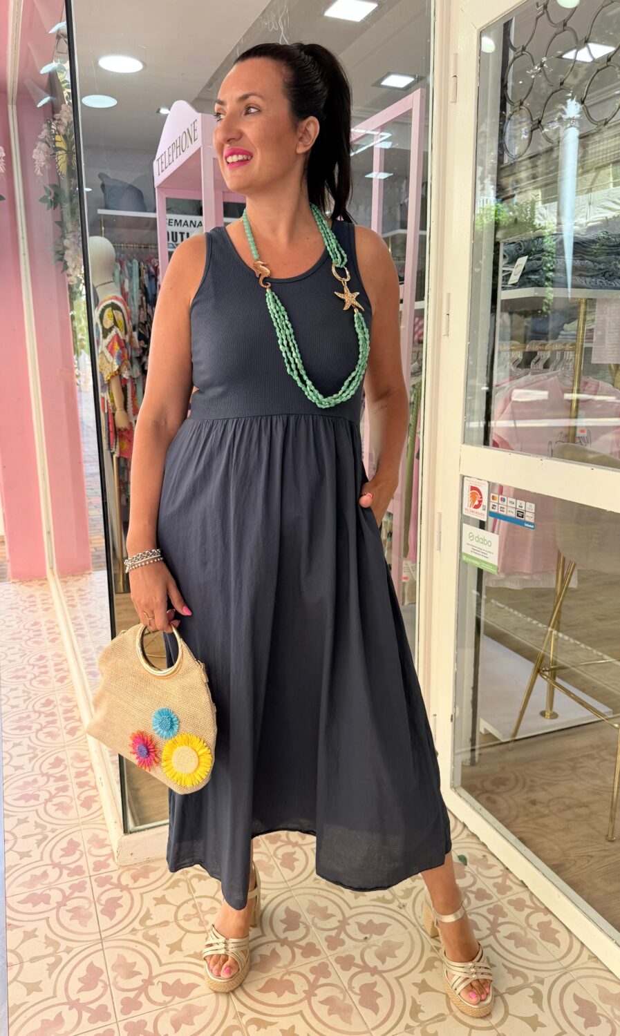 Vestido Cloe Azul Marino