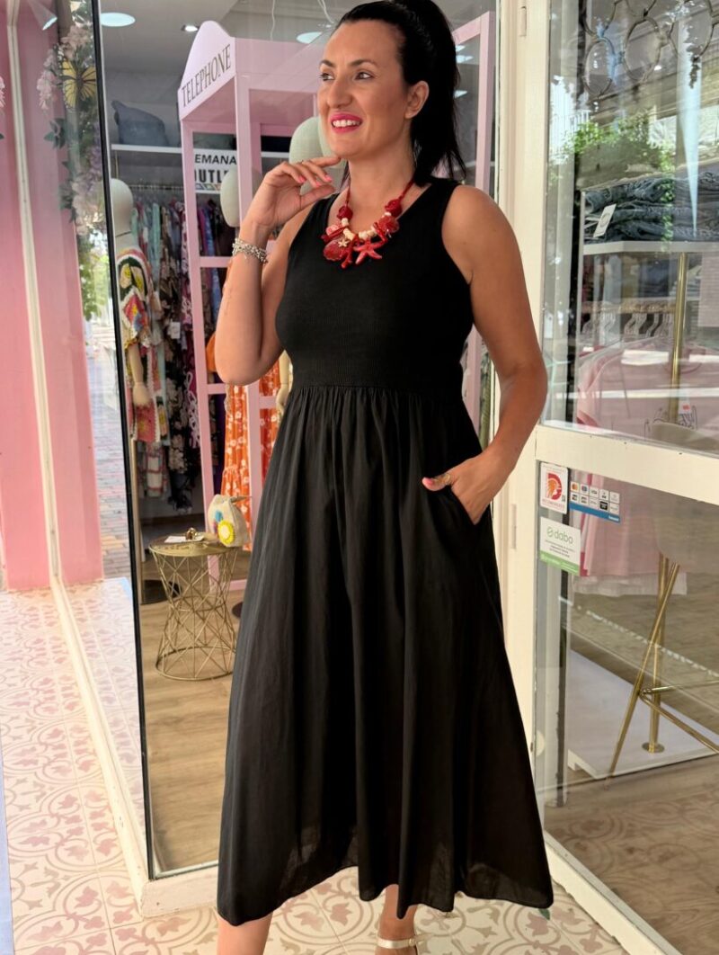 Alternative view of Vestido Cloe Negro