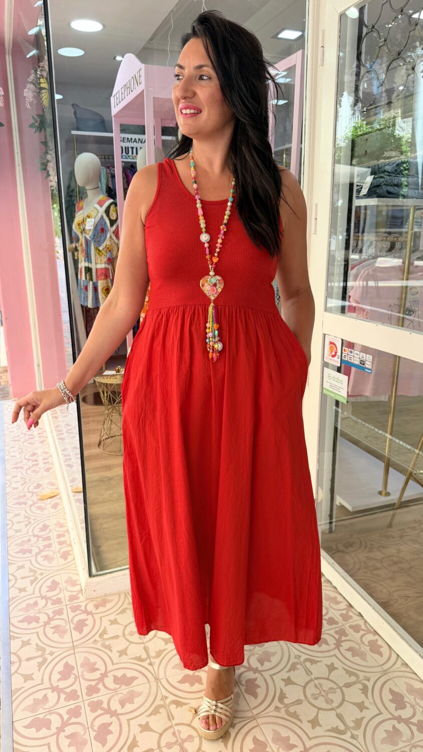 Vestido Cloe Rojo - Imagen 2