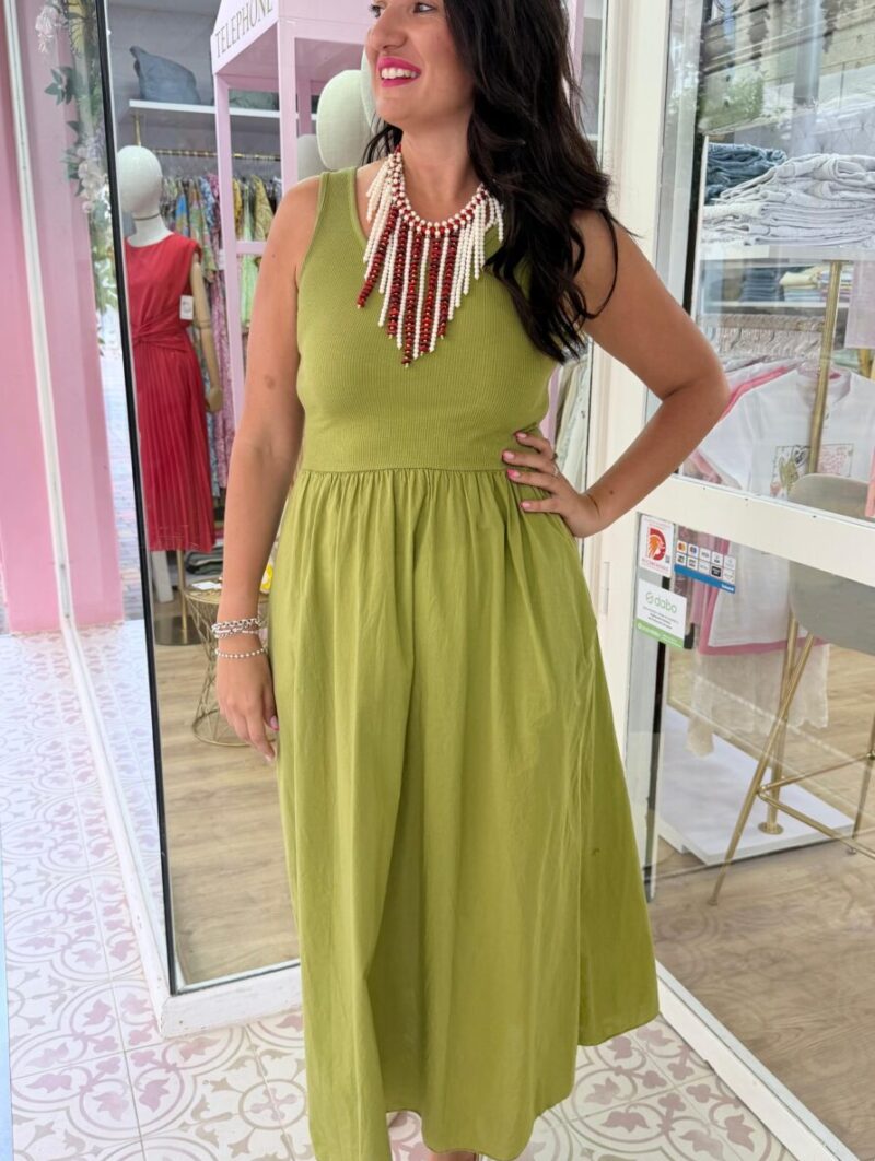 Alternative view of Vestido Cloe Verde