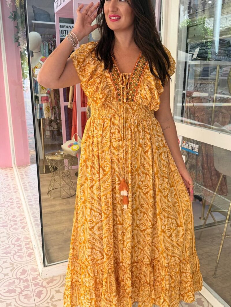 Vestido Cristal Amarillo