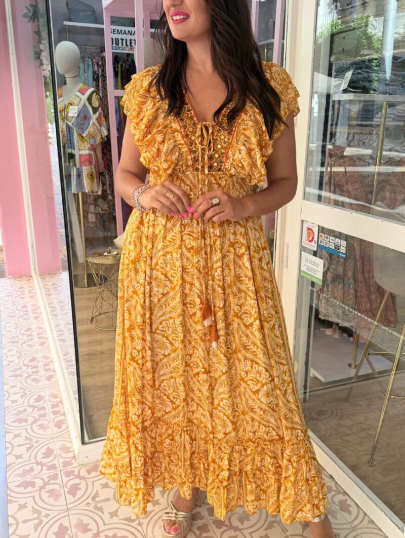 Alternative view of Vestido Cristal Amarillo