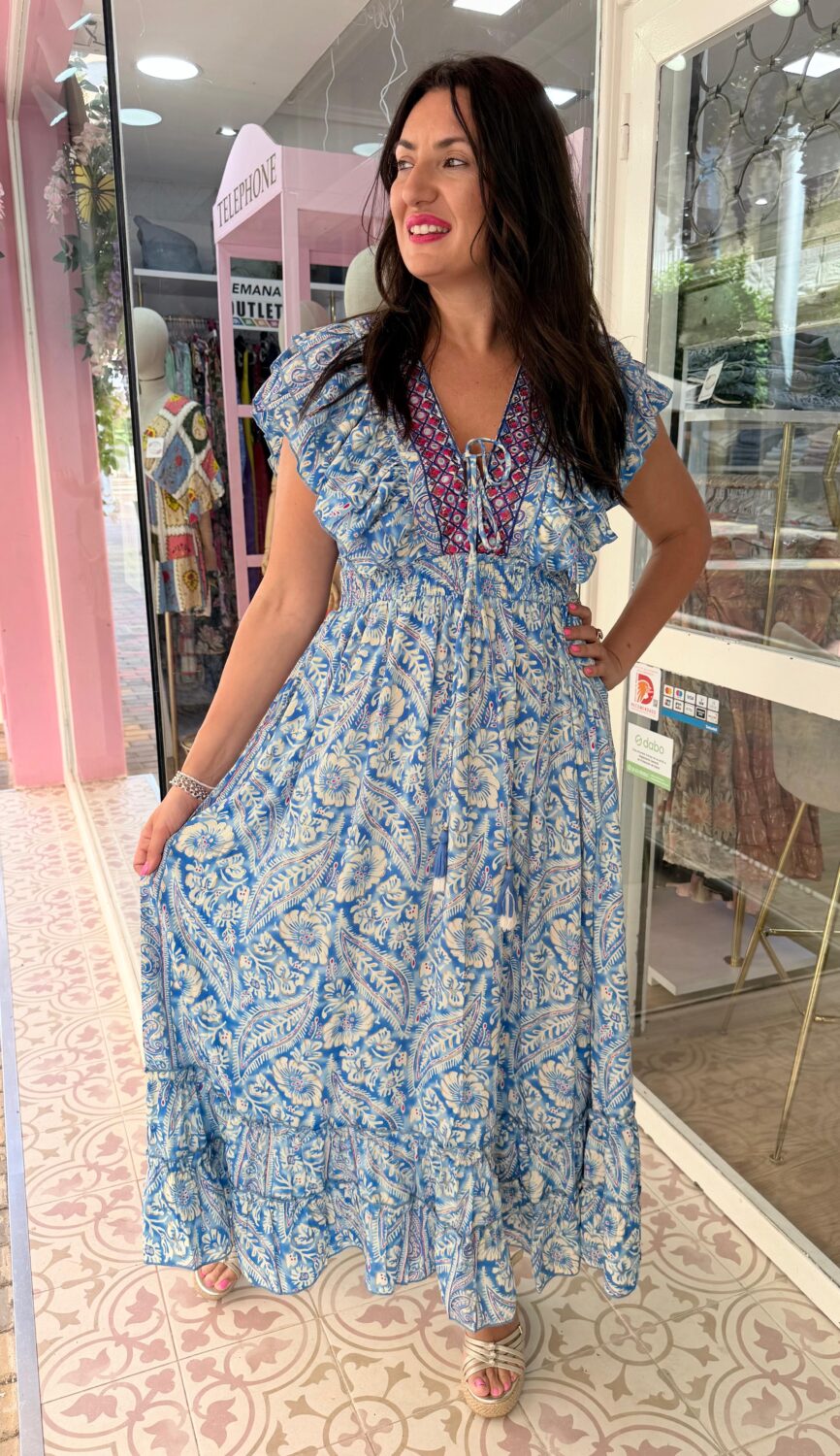 Vestido Cristal Azul