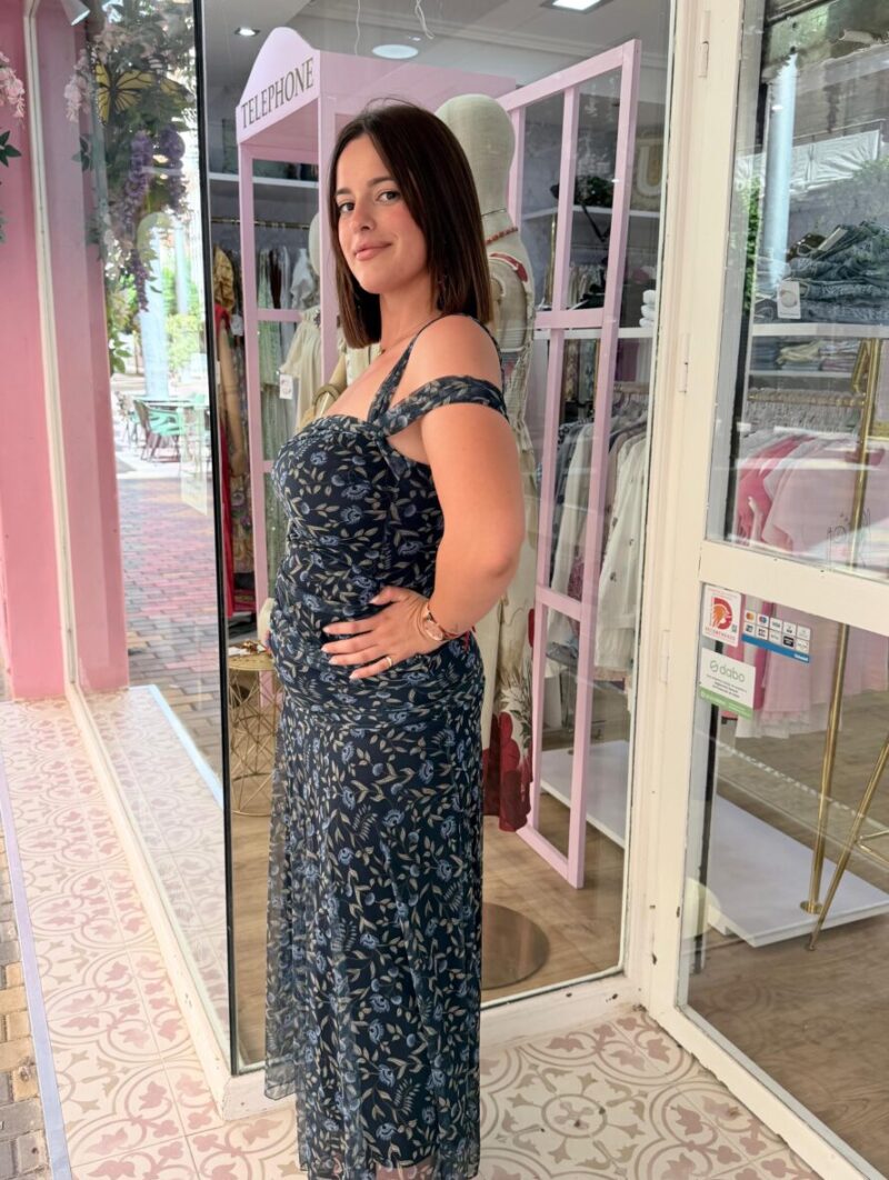 Alternative view of Vestido Elisabeth Azul Marino