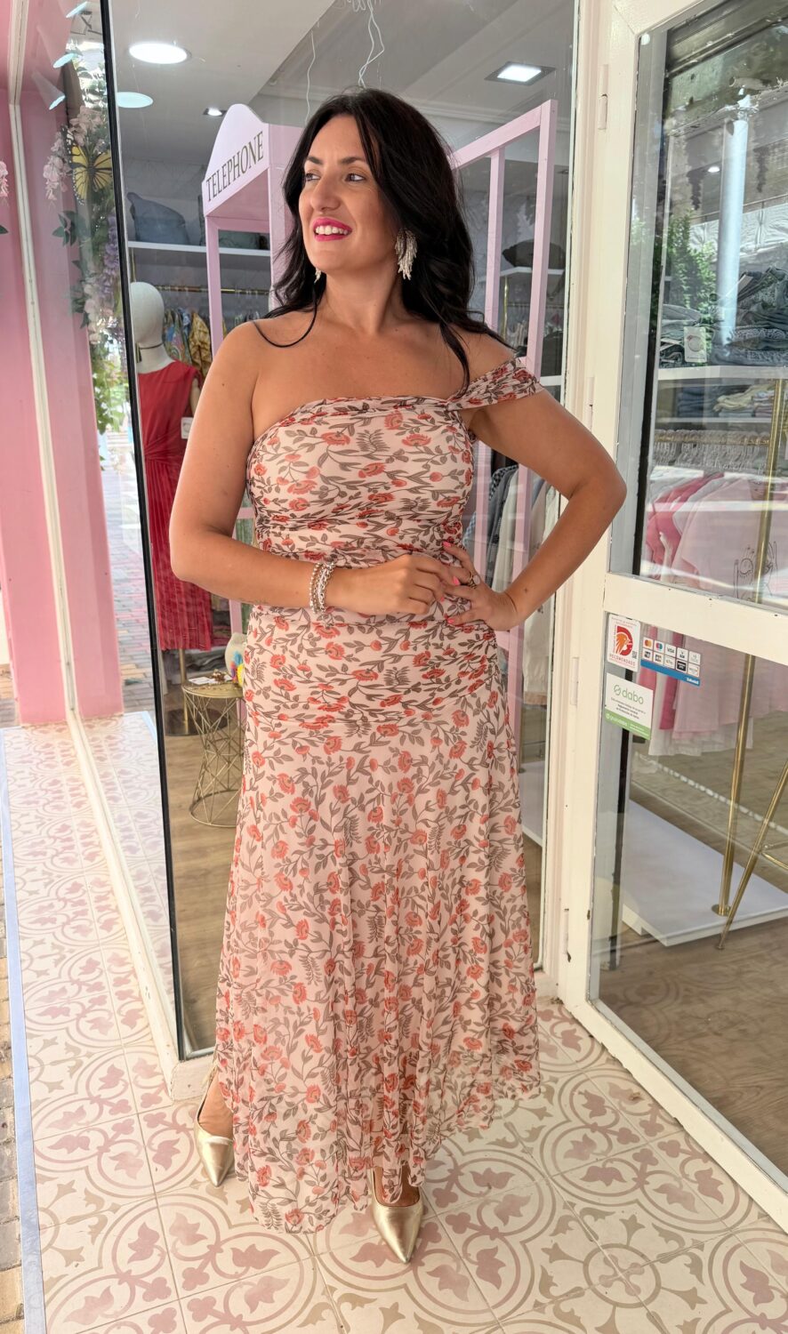 Vestido Elisabeth Beige - Imagen 2