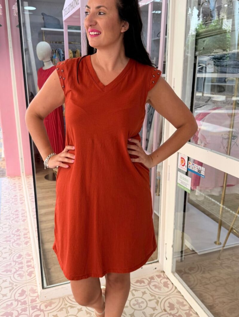 Alternative view of Vestido Estrellas Teja