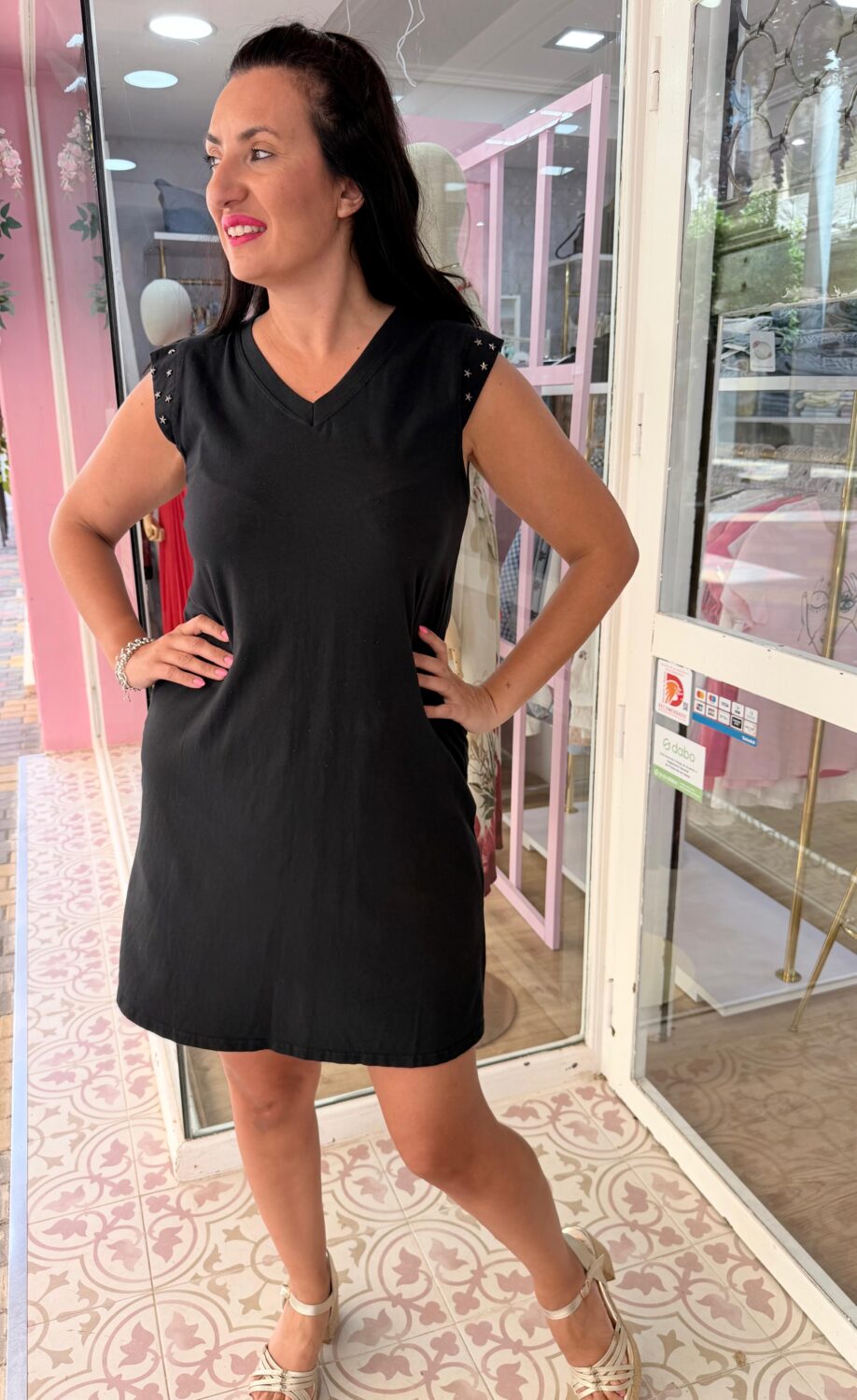 Vestido Estrellas Negro - Imagen 2