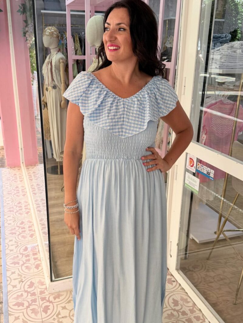 Alternative view of Vestido Maka Azul