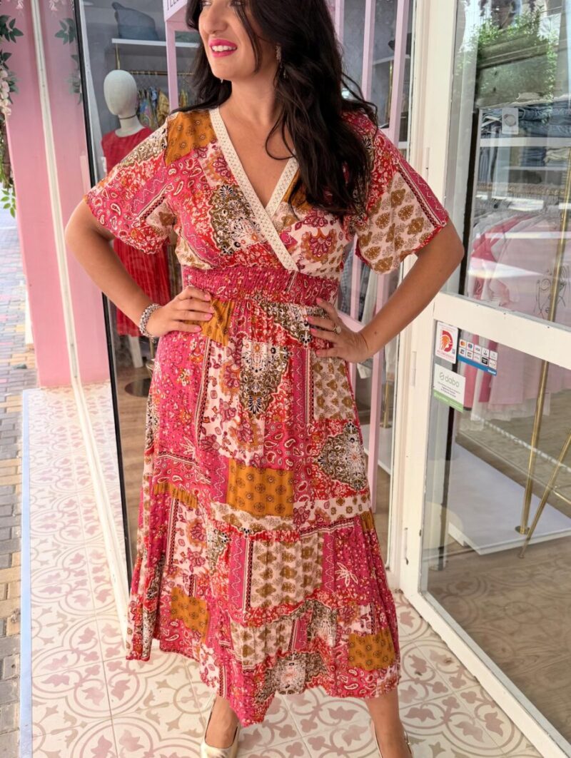 Alternative view of Vestido Mosaico Rosa