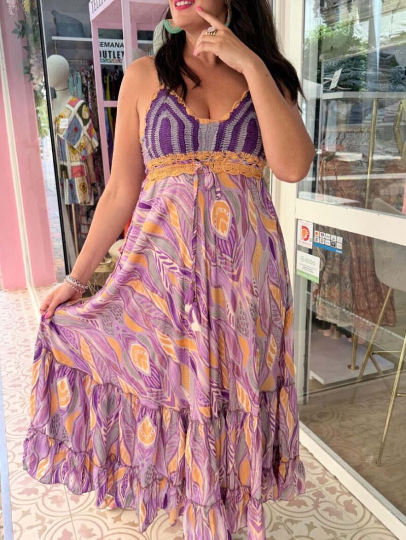 Vestido Raquel Morado