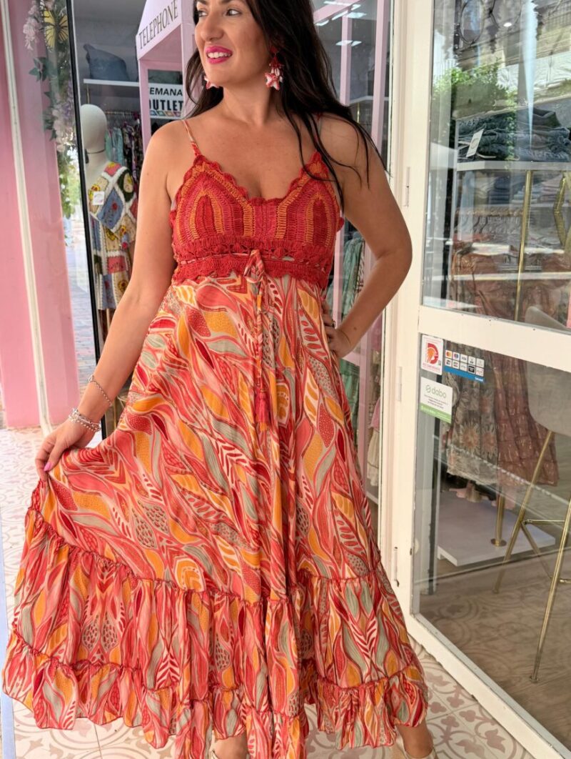 Vestido Raquel Rojo