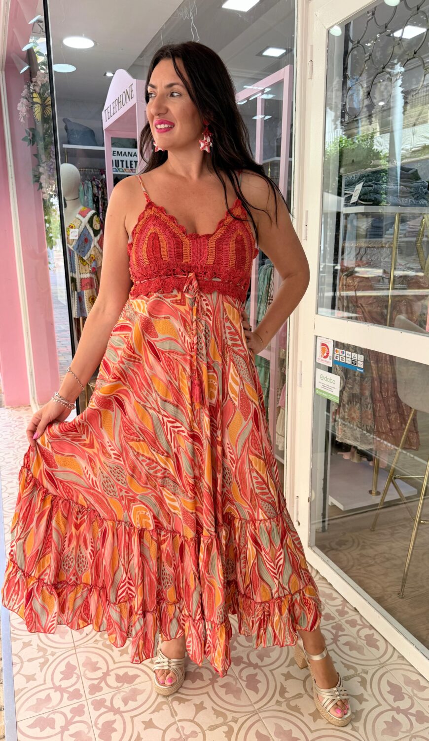 Vestido Raquel Rojo