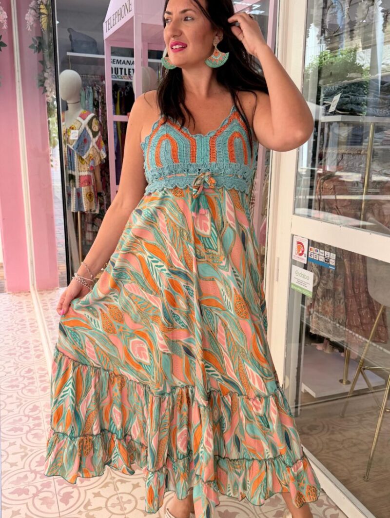 Vestido Raquel Turquesa