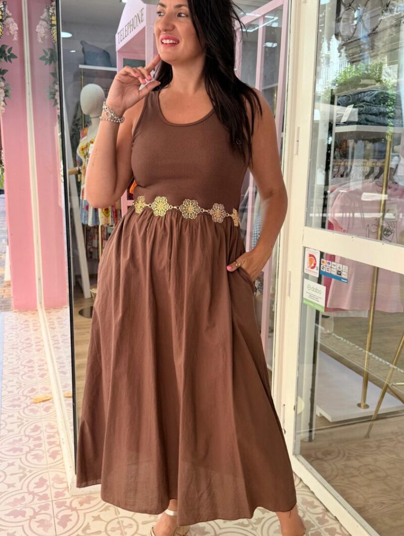 Alternative view of Vestido Cloe Marrón