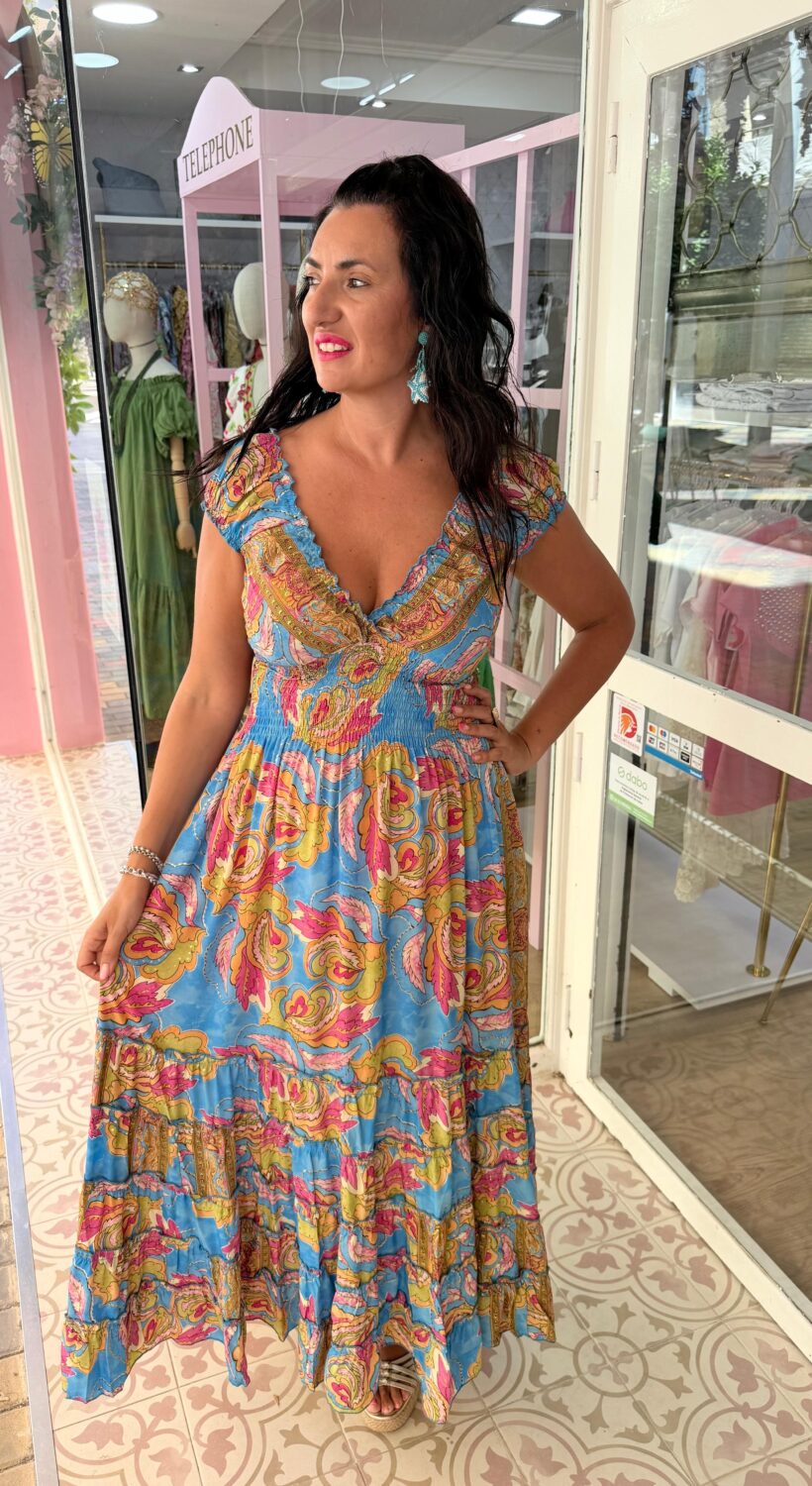 Vestido Valde Azul