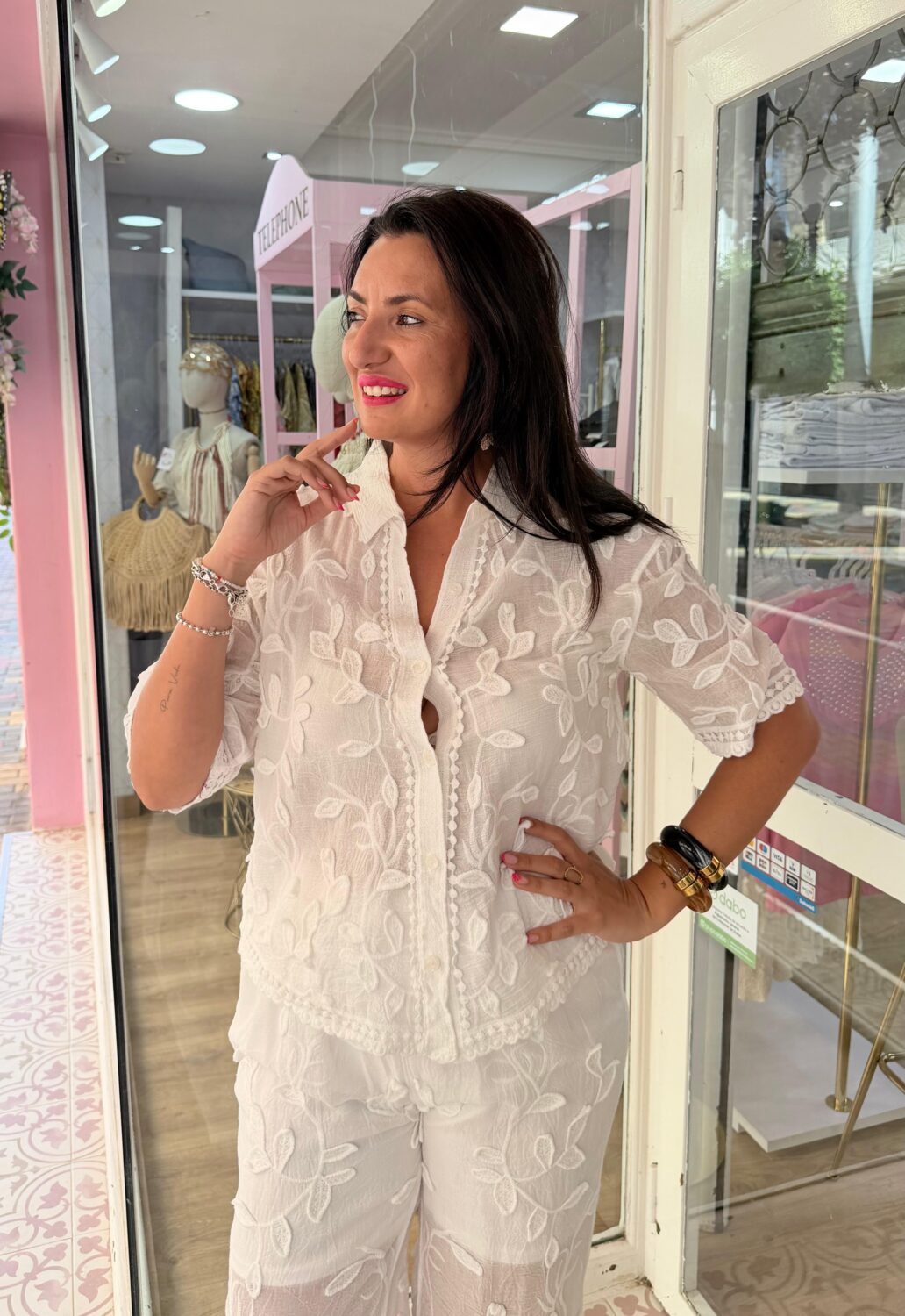 Blusa Flor Blanca - Imagen 2