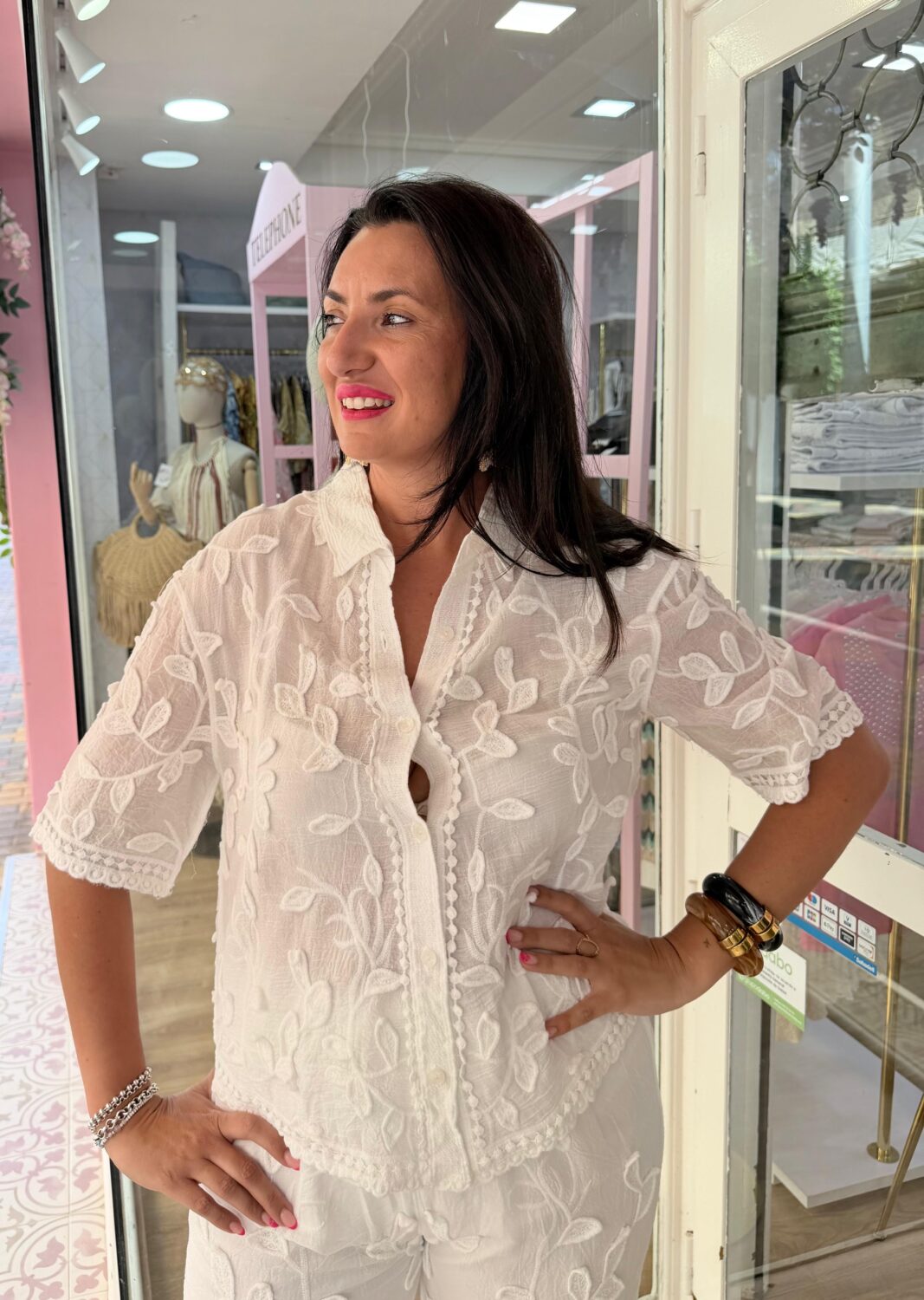 Blusa Flor Blanca