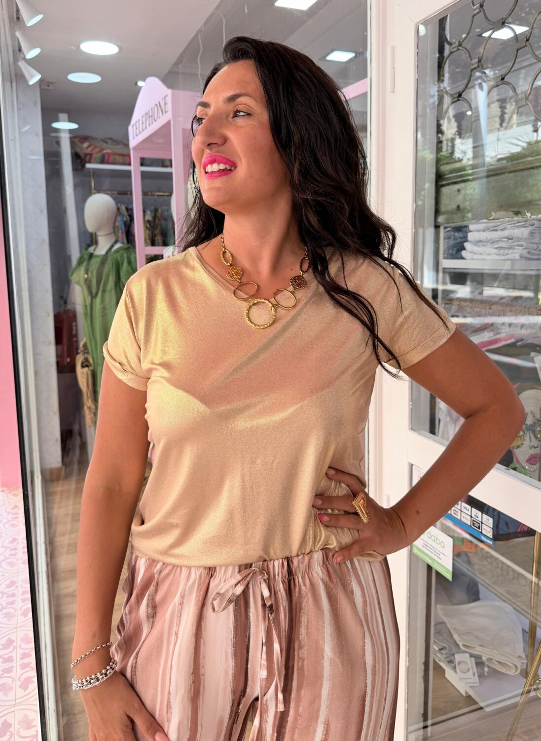 Camiseta Basic Oro
