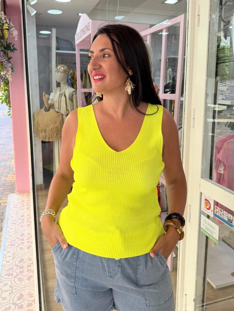 Alternative view of Camiseta Flúor Amarillo