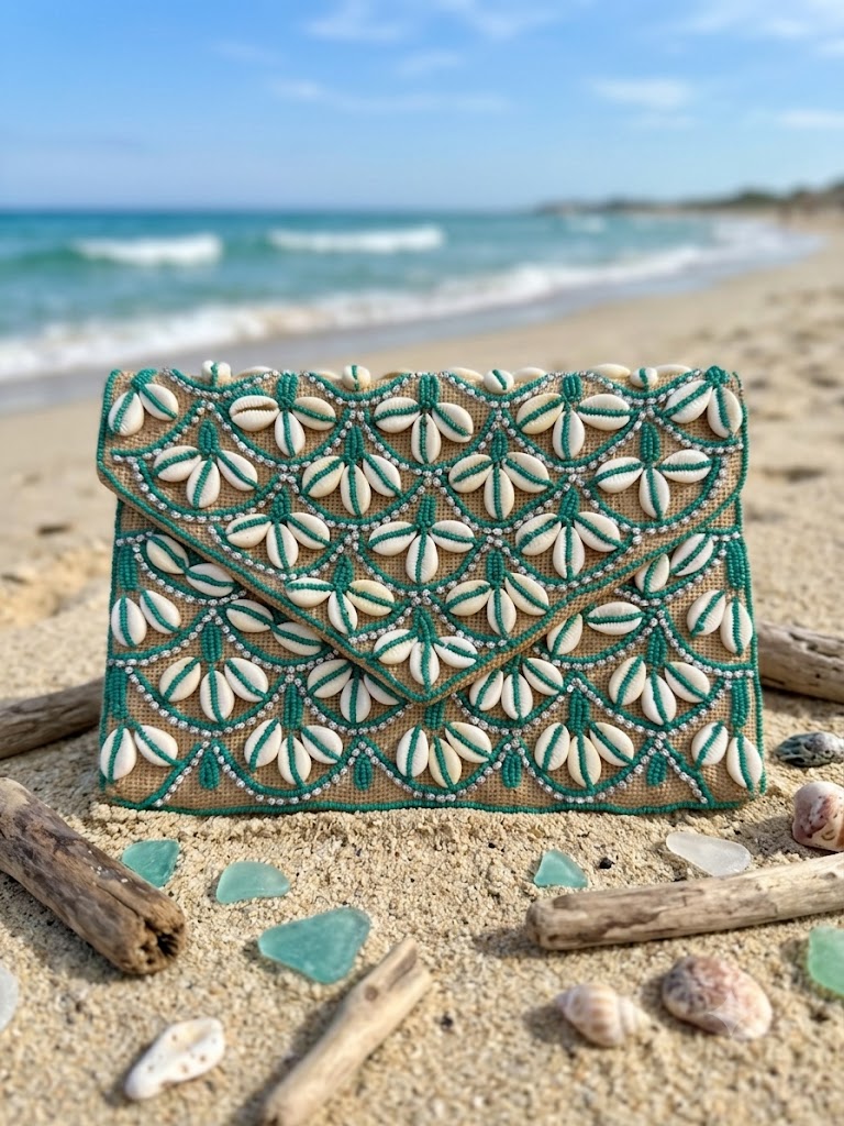 Cartera Caracola Turquesa