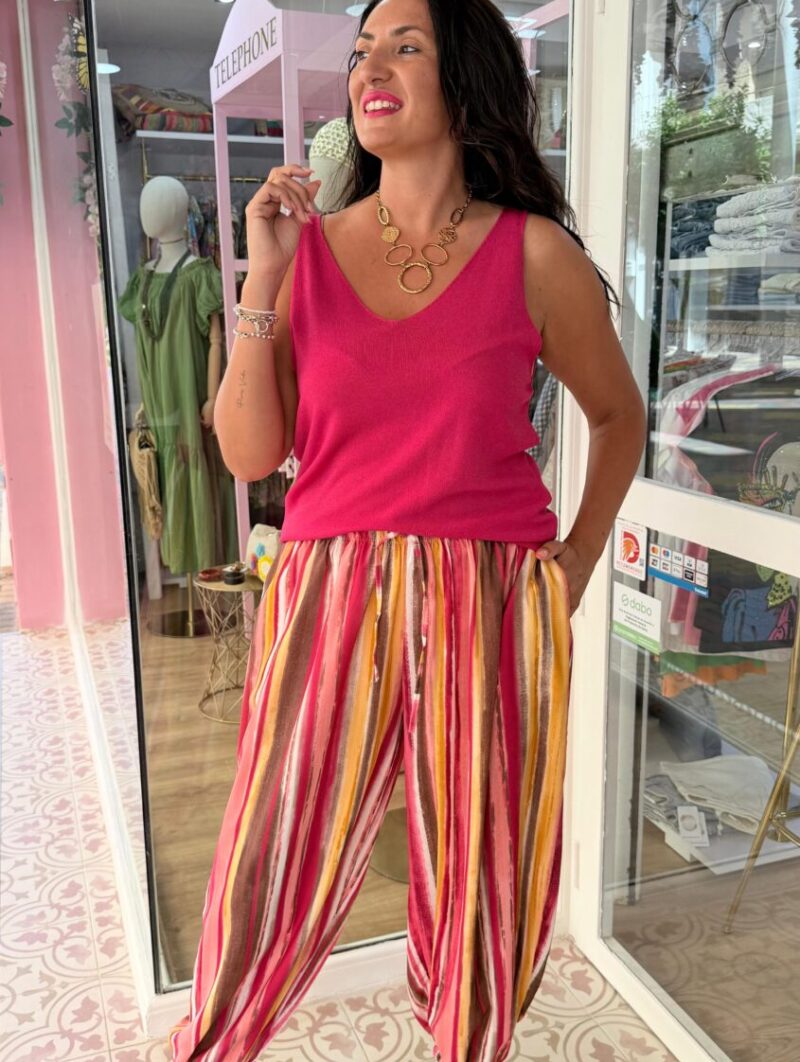 Alternative view of Pantalón Tendencia Fucsia