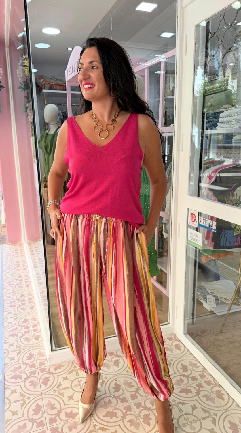 Pantalón Tendencia Fucsia