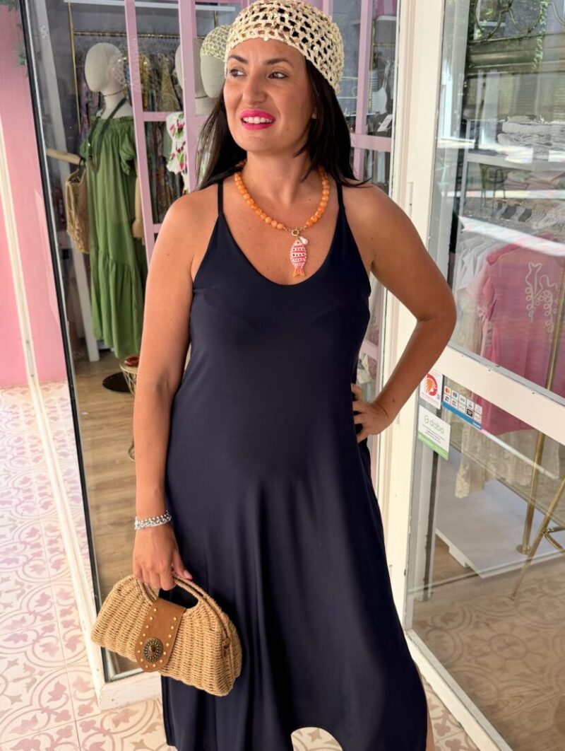 Vestido Basic Azul Marino